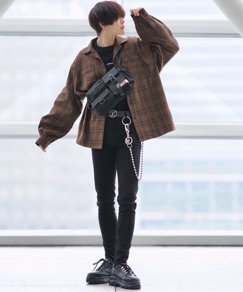 ADRER（アドラー）の「長袖シャツ（シャツ/ブラウス・メンズ・ベージュ・SMALL）」の5枚目の写真