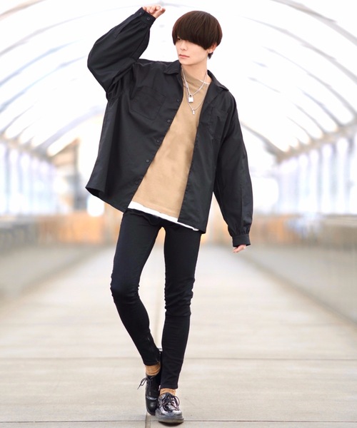 ADRER（アドラー）の「長袖シャツ（シャツ/ブラウス・メンズ・ベージュ・SMALL）」の6枚目の写真