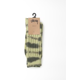 【STUSSY / ステューシー】Dyed Stripe Ribbed Crew Socks