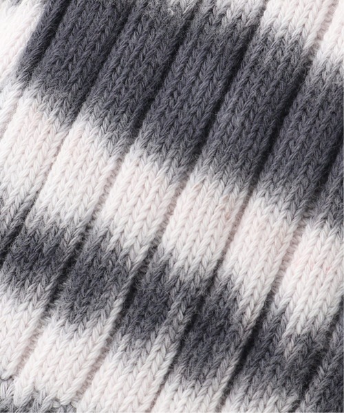 STUSSY（ステューシー）の「【STUSSY / ステューシー】Dyed Stripe Ribbed Crew Socks（ソックス/靴下・レディース・ブラック/カーキ・FREE）」の3枚目の写真