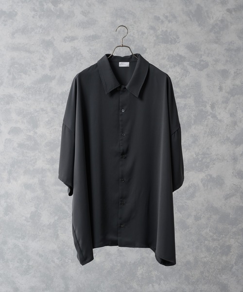 ln fortis（ロンフォルティス）の「ln fortis - モンスターサイズオープンカラーシャツ（シャツ/ブラウス・メンズ・チャコールグレー/ブラック・FREE）」の20枚目の写真