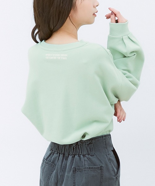 Honeys（ハニーズ）の「カレッジロゴトレーナー（スウェット・レディース・杢グレー/スミクロ/ミント/アイボリー・S/L/M）」の16枚目の写真