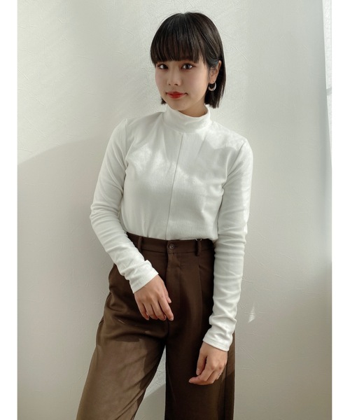 JUMELLE（ジュメロ）の「ロゴタートルトップ（ニット/セーター・レディース・ホワイト/グレー/ピンク・FREE）」の18枚目の写真