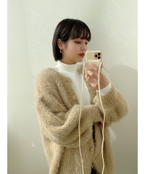 JUMELLE（ジュメロ）の「ロゴタートルトップ（ニット/セーター・レディース・ホワイト/グレー/ピンク・FREE）」の7枚目の写真