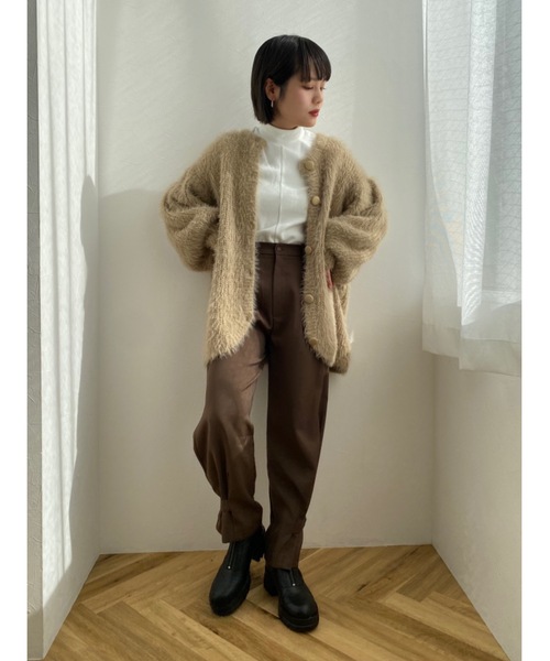 JUMELLE（ジュメロ）の「ロゴタートルトップ（ニット/セーター・レディース・ホワイト/グレー/ピンク・FREE）」の4枚目の写真