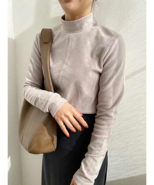 JUMELLE（ジュメロ）の「ロゴタートルトップ（ニット/セーター・レディース・ホワイト/グレー/ピンク・FREE）」の19枚目の写真
