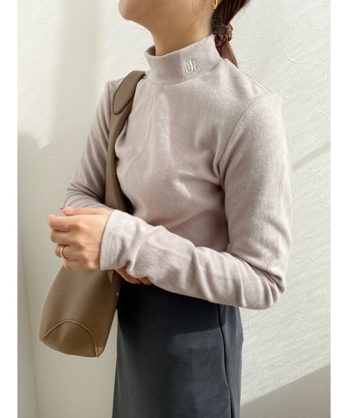 JUMELLE（ジュメロ）の「ロゴタートルトップ（ニット/セーター・レディース・ホワイト/グレー/ピンク・FREE）」の11枚目の写真