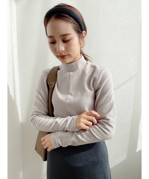 JUMELLE（ジュメロ）の「ロゴタートルトップ（ニット/セーター・レディース・ホワイト/グレー/ピンク・FREE）」の15枚目の写真