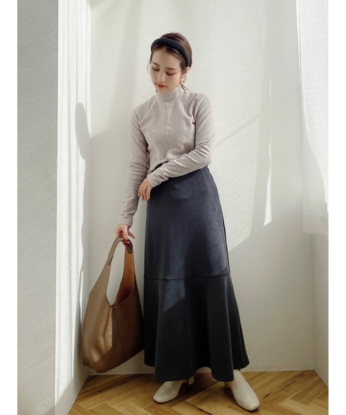 JUMELLE（ジュメロ）の「ロゴタートルトップ（ニット/セーター・レディース・ホワイト/グレー/ピンク・FREE）」の8枚目の写真