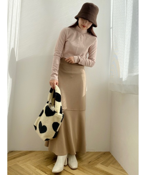 JUMELLE（ジュメロ）の「ロゴタートルトップ（ニット/セーター・レディース・ホワイト/グレー/ピンク・FREE）」の12枚目の写真