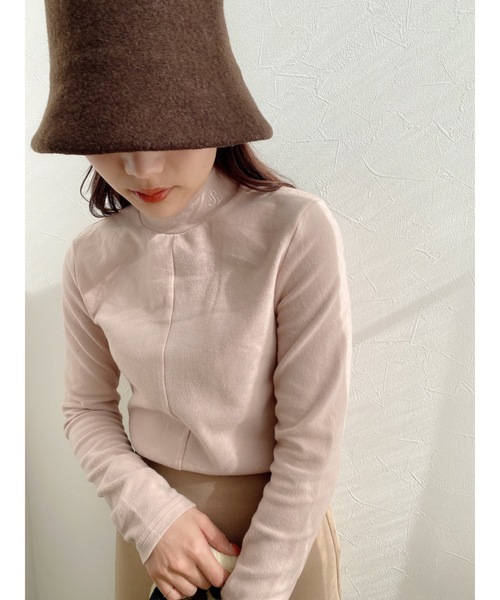 JUMELLE（ジュメロ）の「ロゴタートルトップ（ニット/セーター・レディース・ホワイト/グレー/ピンク・FREE）」の9枚目の写真