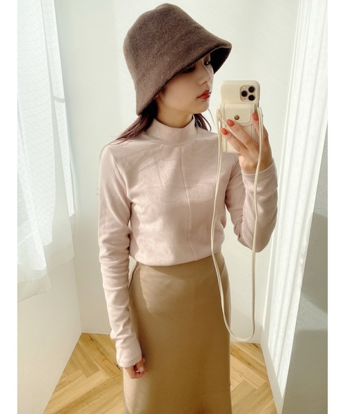 JUMELLE（ジュメロ）の「ロゴタートルトップ（ニット/セーター・レディース・ホワイト/グレー/ピンク・FREE）」の17枚目の写真