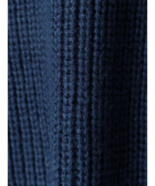 Green　Parks（グリーンパークス）の「厚み畦ショート丈プルオーバー＊（ニット/セーター・レディース・カーキ/イエロー/ブルー/アイボリー・FREE）」の11枚目の写真