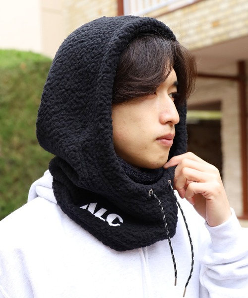 AlexanderLeeChang（アレキサンダーリーチャン）の「【別注】AlexanderLeeChang/アレキサンダーリーチャン BOA HOOD WARMER 21 ボア フードネックウォーマー バラクラバ（ネックウォーマー/スヌード・メンズ・ブラック/ライトブラウン/バーガンディー・ONE SIZE）」の5枚目の写真