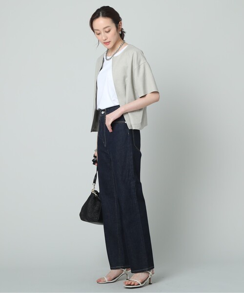 UNTITLED（アンタイトル）の「◆【STORY掲載】デニムストレートパンツ＜マシンウォッシャブル＞（デニムパンツ・レディース・ネイビー/ブルー・44/46/48/50/42/00/01/02/03/04）」の17枚目の写真