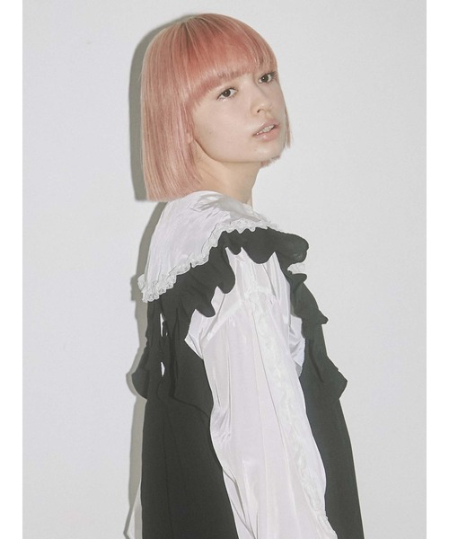 merry jenny（メリージェニー）の「レースアップティアードワンピース（ワンピース・レディース・オフホワイト/ブラック/ベージュ・FREE）」の16枚目の写真