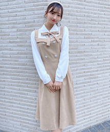 titty＆Co. PETIT | 【titty&Co.PETIT】ジャンスカ風ドッキングワンピース(ワンピース)