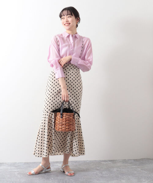 Rie Miller（リエミラー）の「2WAYマーメイドスカート（スカート・レディース・ミント/ベージュ系その他3/ブラック系その他3・38）」の15枚目の写真