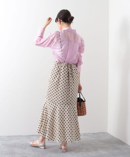 Rie Miller（リエミラー）の「2WAYマーメイドスカート（スカート・レディース・ミント/ベージュ系その他3/ブラック系その他3・38）」の8枚目の写真