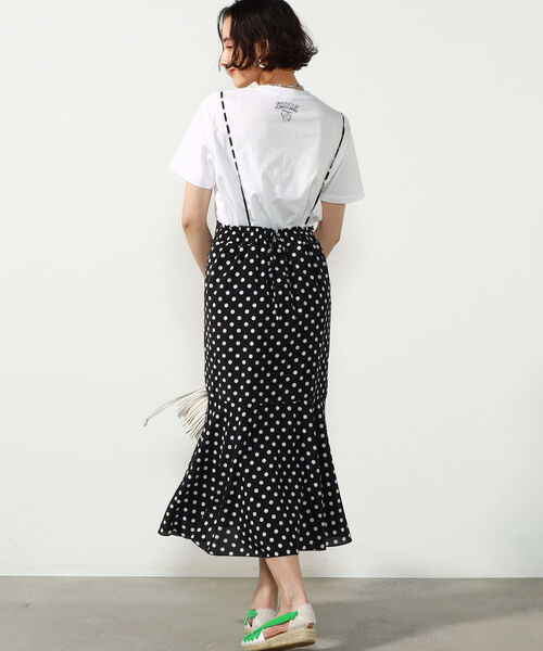 Rie Miller（リエミラー）の「2WAYマーメイドスカート（スカート・レディース・ミント/ベージュ系その他3/ブラック系その他3・38）」の6枚目の写真