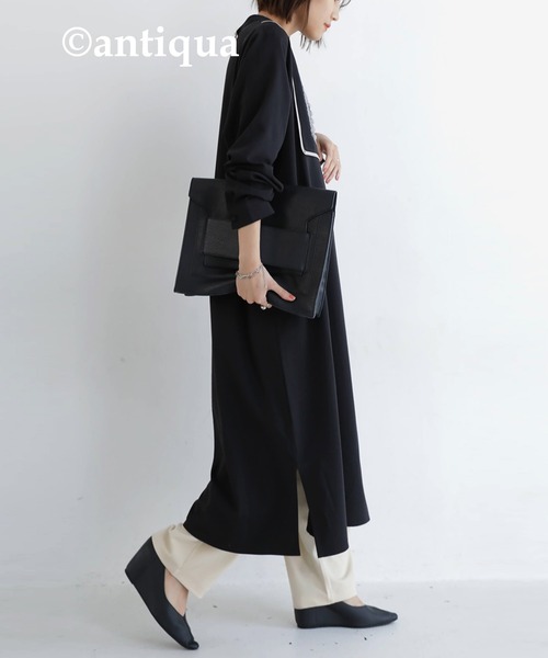 antiqua(アンティカ)の「刺繍ワンピース(ワンピース・レディース・ブラック/ベージュ・FREE)」の15枚目の写真