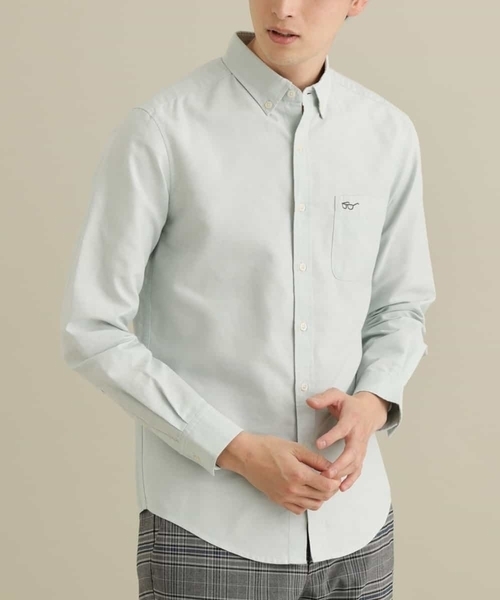 a.v.v（アーヴェヴェ）の「【S-XXL/吸水速乾】イージーケアオックスボタンダウンシャツ（シャツ/ブラウス・メンズ・ミント/ベージュ/ホワイト/ライトブルー・52/46/50/48/44）」の4枚目の写真