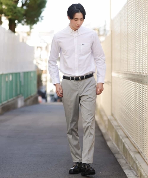 a.v.v（アーヴェヴェ）の「【S-XXL/吸水速乾】イージーケアオックスボタンダウンシャツ（シャツ/ブラウス・メンズ・ミント/ベージュ/ホワイト/ライトブルー・52/46/50/48/44）」の6枚目の写真