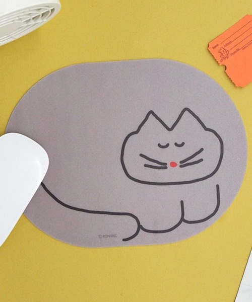 Brunch Brother(ブランチブラザー)の「Romane corp./BRUNCH BROTHER DONAT DONAT Desk pad 2271817(PCグッズ・レディース・グレー/レッド・XX-SMALL)」の2枚目の写真