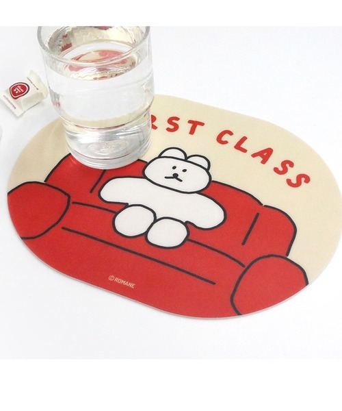 Brunch Brother(ブランチブラザー)の「Romane corp./BRUNCH BROTHER DONAT DONAT Desk pad 2271817(PCグッズ・レディース・グレー/レッド・XX-SMALL)」の1枚目の写真