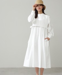 N.（N. Natural Beauty Basic） | ◆レイヤードスタンドシャツワンピース(シャツワンピース)