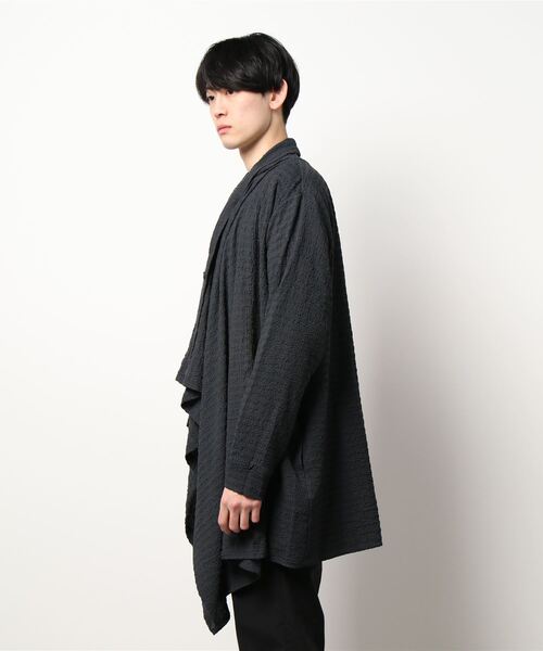 チャイハネ（チャイハネ）の「【チャイハネ】ジータMEN'Sロングカーディガン（カーディガン/ボレロ・メンズ・ベージュ/グレー/ブルー/チャコール・FREE）」の6枚目の写真