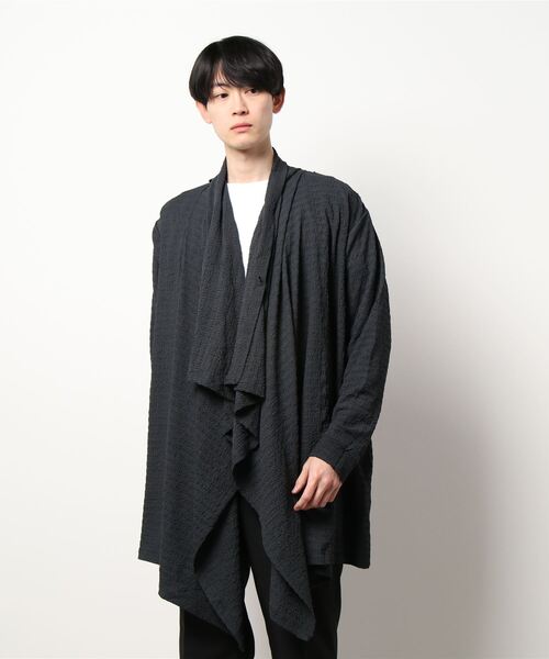 チャイハネ（チャイハネ）の「【チャイハネ】ジータMEN'Sロングカーディガン（カーディガン/ボレロ・メンズ・ベージュ/グレー/ブルー/チャコール・FREE）」の5枚目の写真