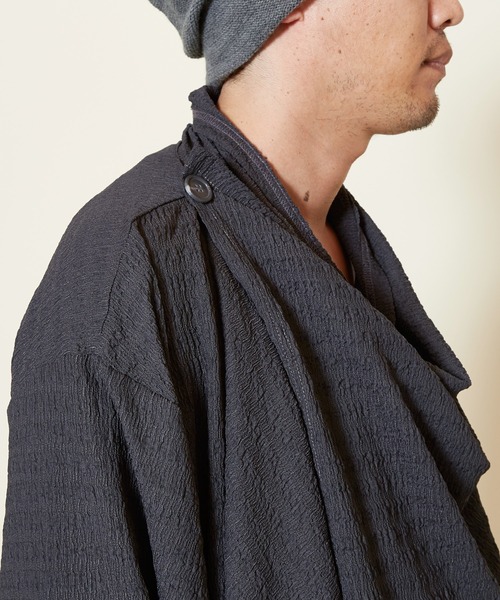 チャイハネ（チャイハネ）の「【チャイハネ】ジータMEN'Sロングカーディガン（カーディガン/ボレロ・メンズ・ベージュ/グレー/ブルー/チャコール・FREE）」の14枚目の写真