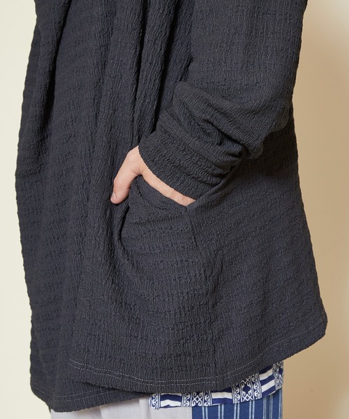 チャイハネ（チャイハネ）の「【チャイハネ】ジータMEN'Sロングカーディガン（カーディガン/ボレロ・メンズ・ベージュ/グレー/ブルー/チャコール・FREE）」の15枚目の写真