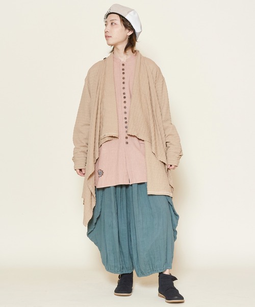 チャイハネ（チャイハネ）の「【チャイハネ】ジータMEN'Sロングカーディガン（カーディガン/ボレロ・メンズ・ベージュ/グレー/ブルー/チャコール・FREE）」の17枚目の写真