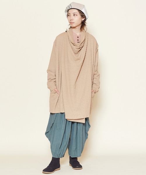 チャイハネ（チャイハネ）の「【チャイハネ】ジータMEN'Sロングカーディガン（カーディガン/ボレロ・メンズ・ベージュ/グレー/ブルー/チャコール・FREE）」の21枚目の写真