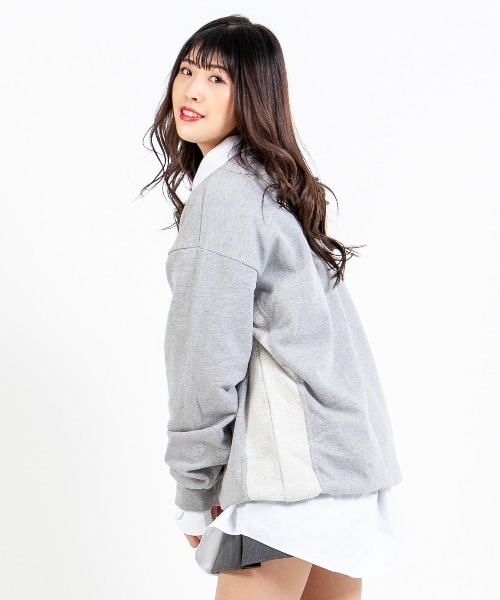 【セール】ライン切替スウェット【ユニセックス】（スウェット）｜mimonal（ミモナル）