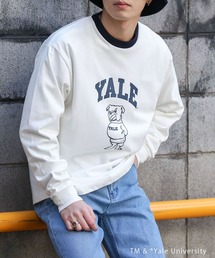 SENSE OF PLACE by URBAN RESEARCH | 【XLサイズWEB/一部店舗限定】【ユニセックス】【別注】YALEカレッジロゴロングTシャツ B(Tシャツ/カットソー)
