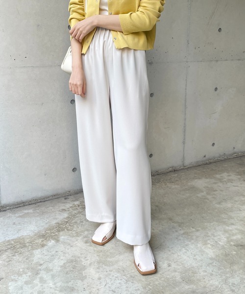 CAPRICIEUX LE'MAGE（カプリシューレマージュ）の「ピンタックウエストパンツ（その他パンツ・レディース・ライトベージュ/オレンジ/ブラック・36/38）」の13枚目の写真