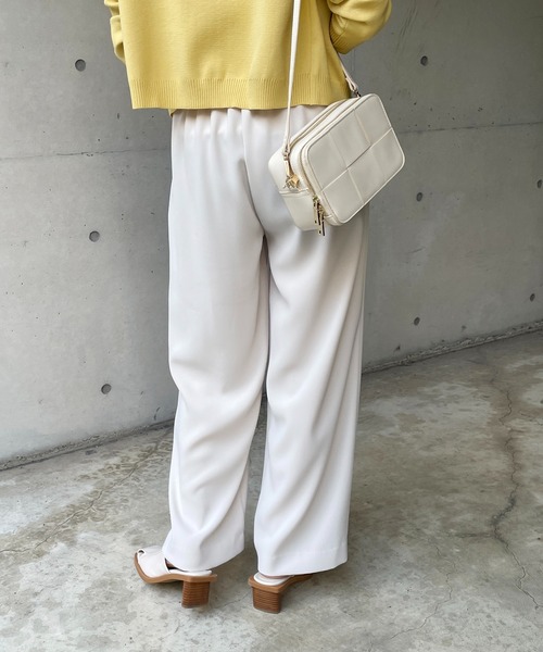 CAPRICIEUX LE'MAGE（カプリシューレマージュ）の「ピンタックウエストパンツ（その他パンツ・レディース・ライトベージュ/オレンジ/ブラック・36/38）」の14枚目の写真