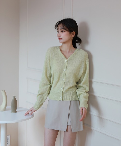 by muni:r（バイ ムニール）の「斜めスリットミニスカートパンツ（スカート・レディース・ブラック/ベージュ・SMALL/MEDIUM）」の17枚目の写真