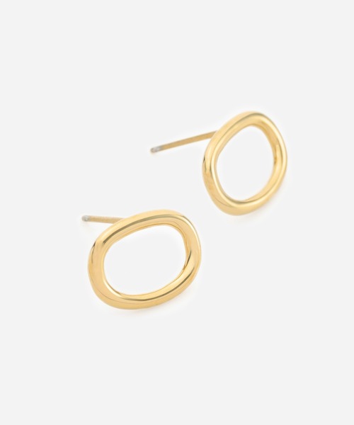 Vaya Con Dios(ヴァヤコンディオス)の「E152 stainless - Ring pierce(pair(ピアス(両耳用)・メンズ・ゴールド/シルバー・FREE)」の2枚目の写真