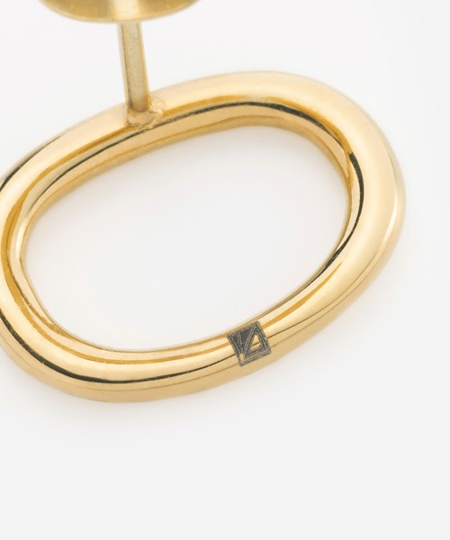 Vaya Con Dios(ヴァヤコンディオス)の「E152 stainless - Ring pierce(pair(ピアス(両耳用)・メンズ・ゴールド/シルバー・FREE)」の7枚目の写真