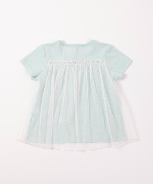 KP(ケーピー)の「cocoちゃんアップリケ付き後水玉チュール切替え半袖Tシャツ(100-130cm)(Tシャツ/カットソー・キッズ・ブルー/オートミール・110cm/100cm/120cm/130cm)」の11枚目の写真