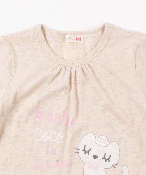 KP(ケーピー)の「cocoちゃんアップリケ付き後水玉チュール切替え半袖Tシャツ(100-130cm)(Tシャツ/カットソー・キッズ・ブルー/オートミール・110cm/100cm/120cm/130cm)」の14枚目の写真