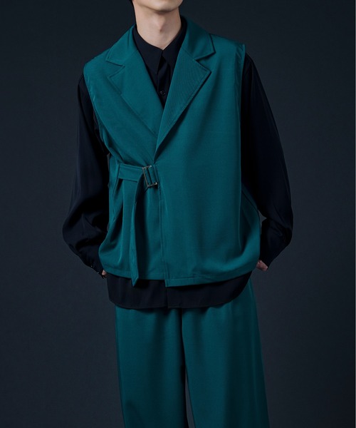 Ellno Loset（エルノロゼット）の「タイロッケンジレ（ベスト・メンズ・ブルーグリーン/チャコールグレー/ブラック・MEDIUM/LARGE）」の3枚目の写真