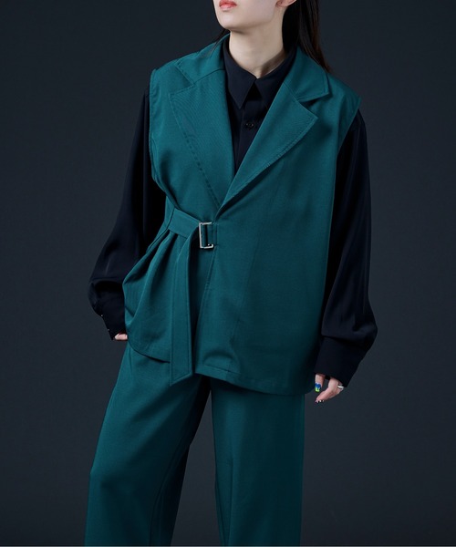 Ellno Loset（エルノロゼット）の「タイロッケンジレ（ベスト・メンズ・ブルーグリーン/チャコールグレー/ブラック・MEDIUM/LARGE）」の20枚目の写真