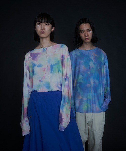 VACANCY（ヴァカンシー）の「JIROコラボ　ペイントフラワーシアートップス（その他トップス・レディース・ホワイト/ブルー・FREE）」の17枚目の写真