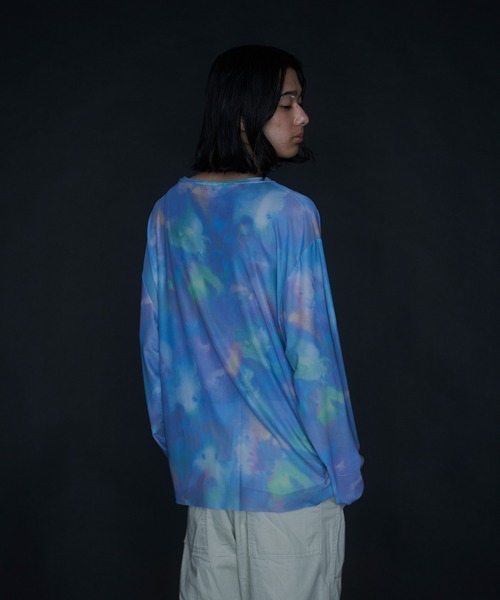 VACANCY（ヴァカンシー）の「JIROコラボ　ペイントフラワーシアートップス（その他トップス・レディース・ホワイト/ブルー・FREE）」の21枚目の写真