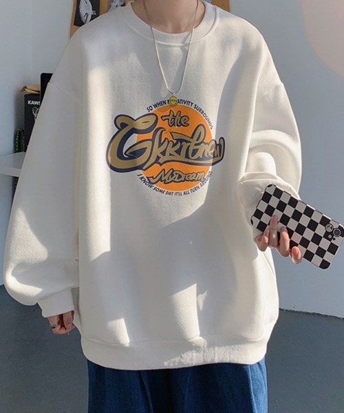 NOWLE（ノウル）の「【NOWLE】フロント グラフィティー ロゴ スウェット（スウェット・メンズ・ホワイト/ブラック/グレー/ブルーグリーン・MEDIUM/LARGE/X-LARGE/XX-LARGE）」の10枚目の写真